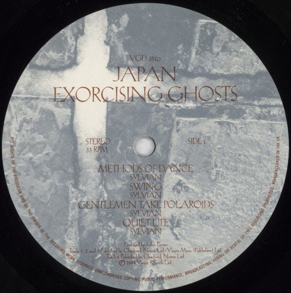 Japan Exorcising Ghosts + Lyric Insert + Hype Sticker - VG UK 2-LP vinyl record set (Double LP Album) JAP2LEX824031