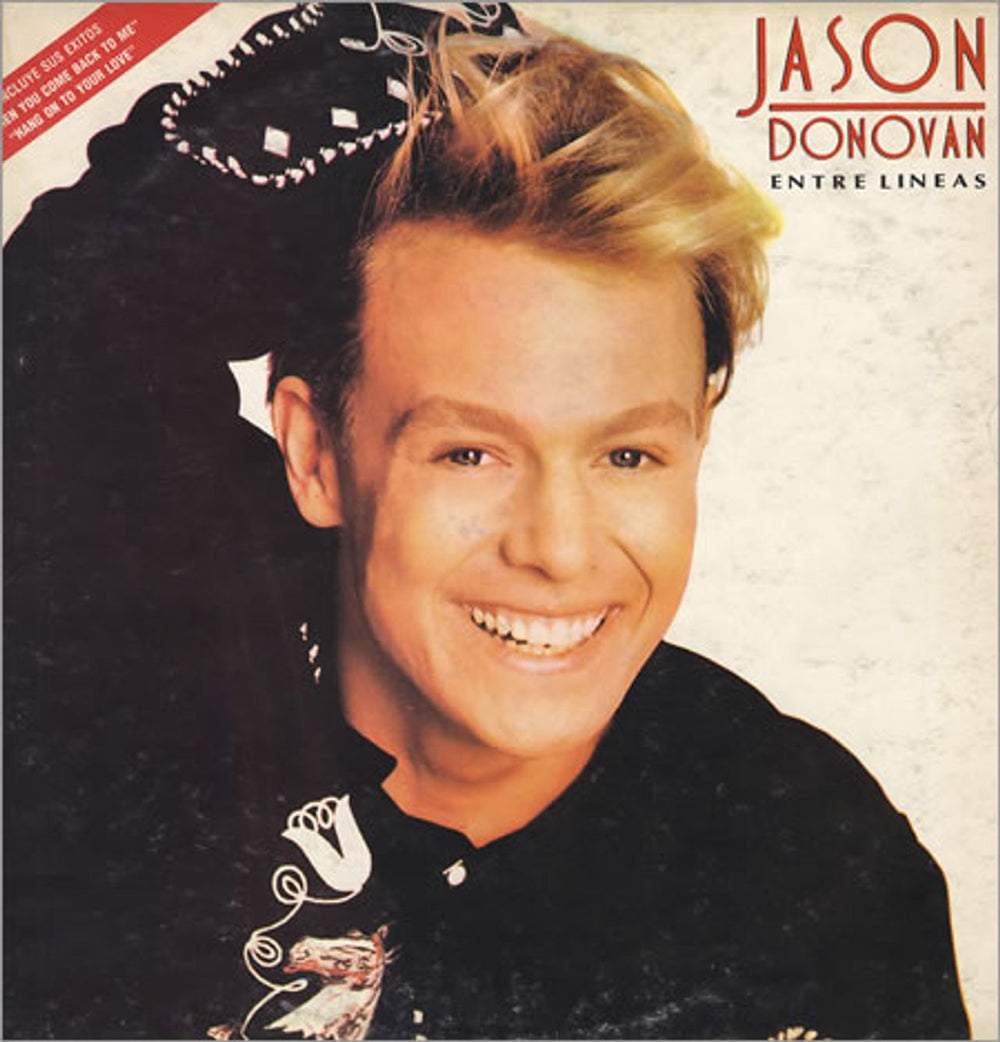 Jason Donovan Entre Lineas Argentinean Promo vinyl LP album (LP record) TLP-90237