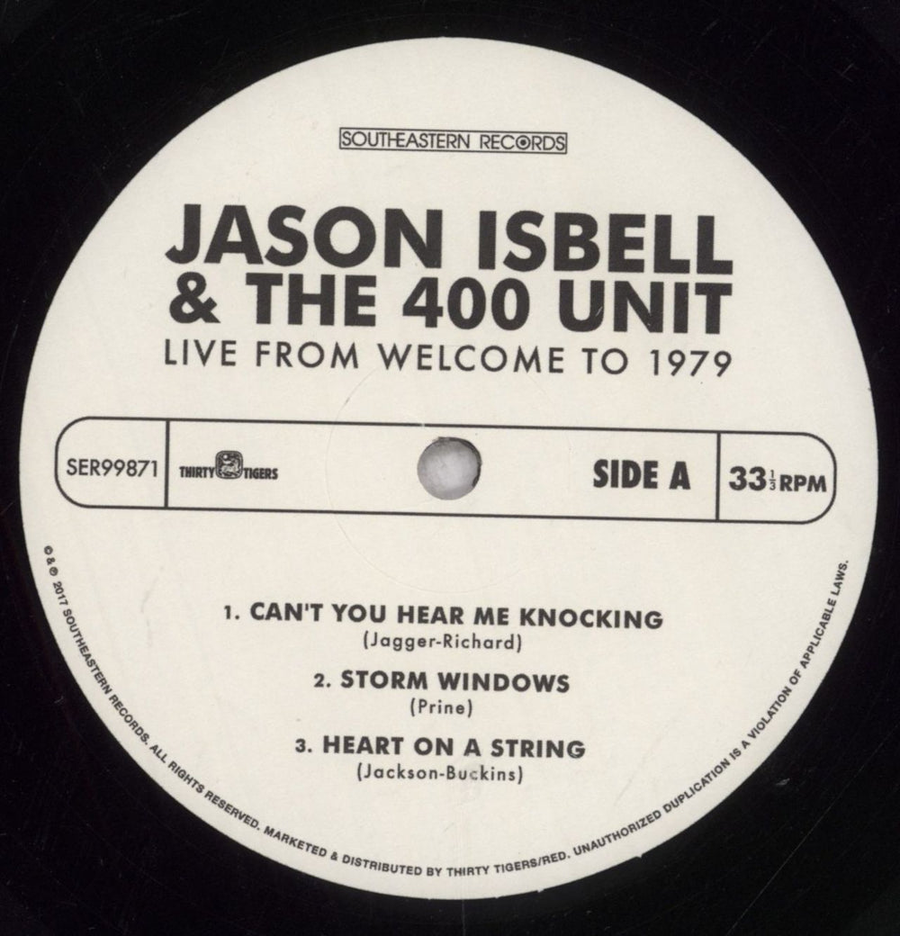 Jason Isbell And The 400 Unit Live From Welcome To 1979 - RSD US 12" vinyl single (12 inch record / Maxi-single) 33U12LI846761