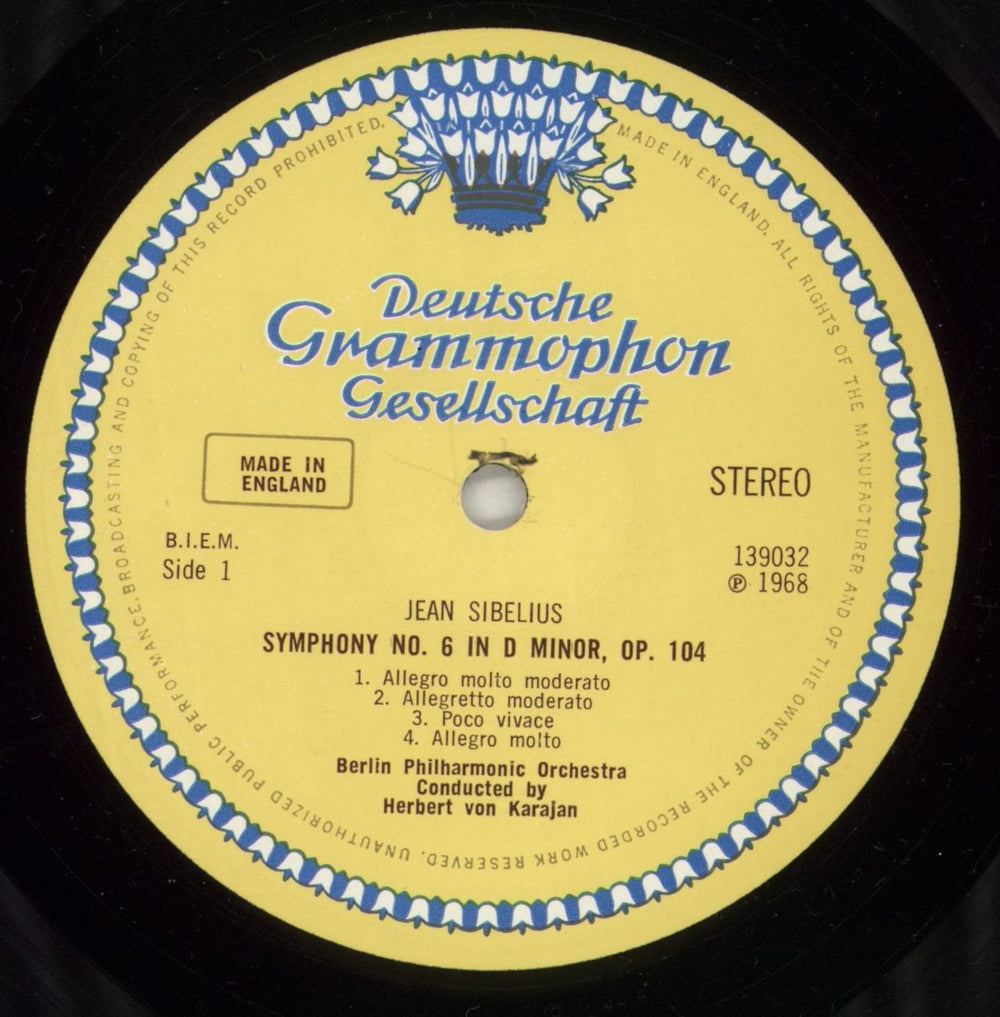 Jean Sibelius Sibelius: Symphonien Nr.6 In D-Moll • Nr.7 In C-Dur UK vinyl LP album (LP record) SE3LPSI863941