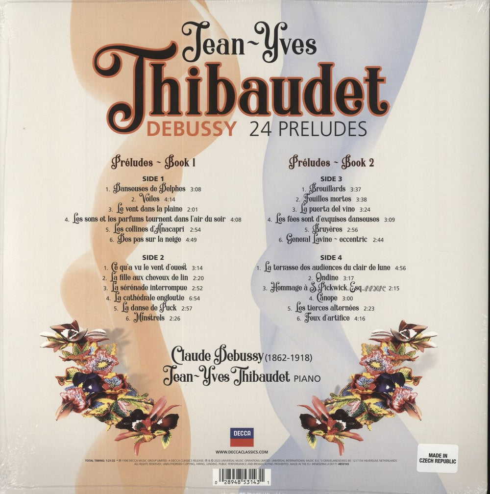 Jean-Yves Thibaudet Debussy 24 Preludes [Vivienne Westwood Sleeve] - Sealed Dutch 2-LP vinyl record set (Double LP Album) 028948531431