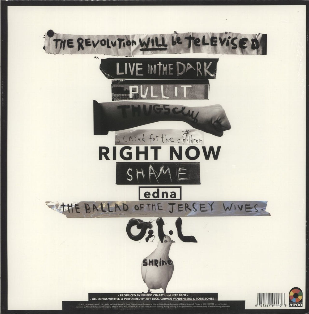 Jeff Beck Loud Haller - Sealed UK vinyl LP album (LP record) 081227944438