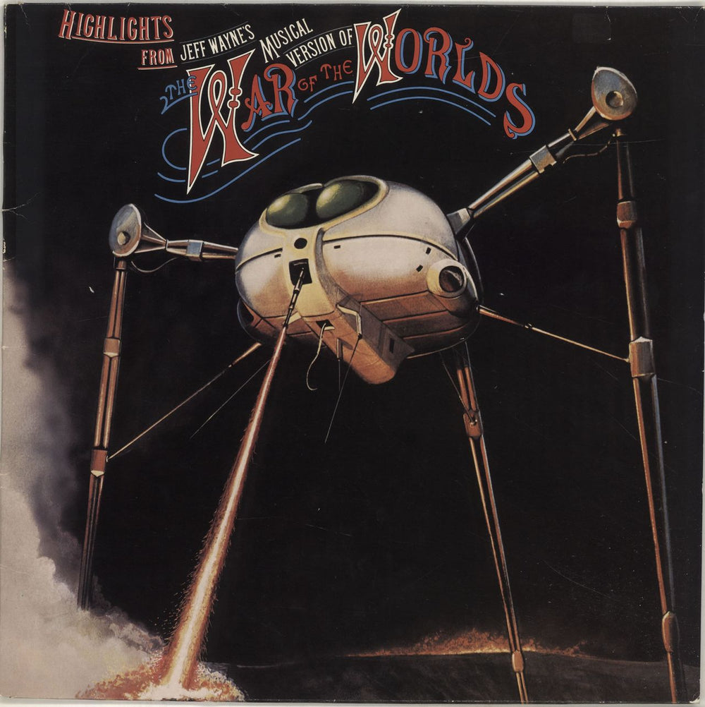 Jeff Wayne Highlights From Jeff Wayne's The War Of The Worlds UK vinyl LP album (LP record) CBS32356