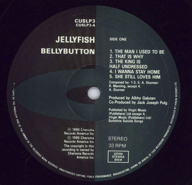 Jellyfish Bellybutton - EX UK vinyl LP album (LP record) JELLPBE833800