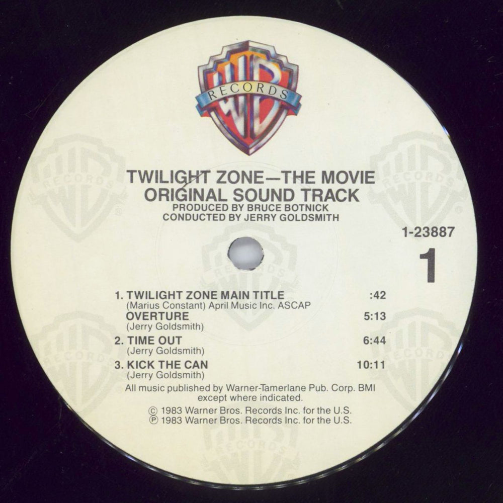 Jerry Goldsmith Twilight Zone OST US vinyl LP album (LP record) J-0LPTW820612