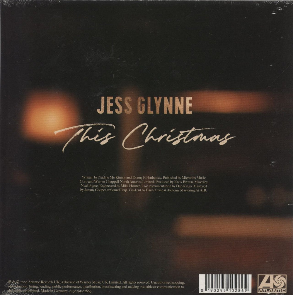 Jess Glynne This Christmas - Sealed UK 7" vinyl single (7 inch record / 45) 190295102869