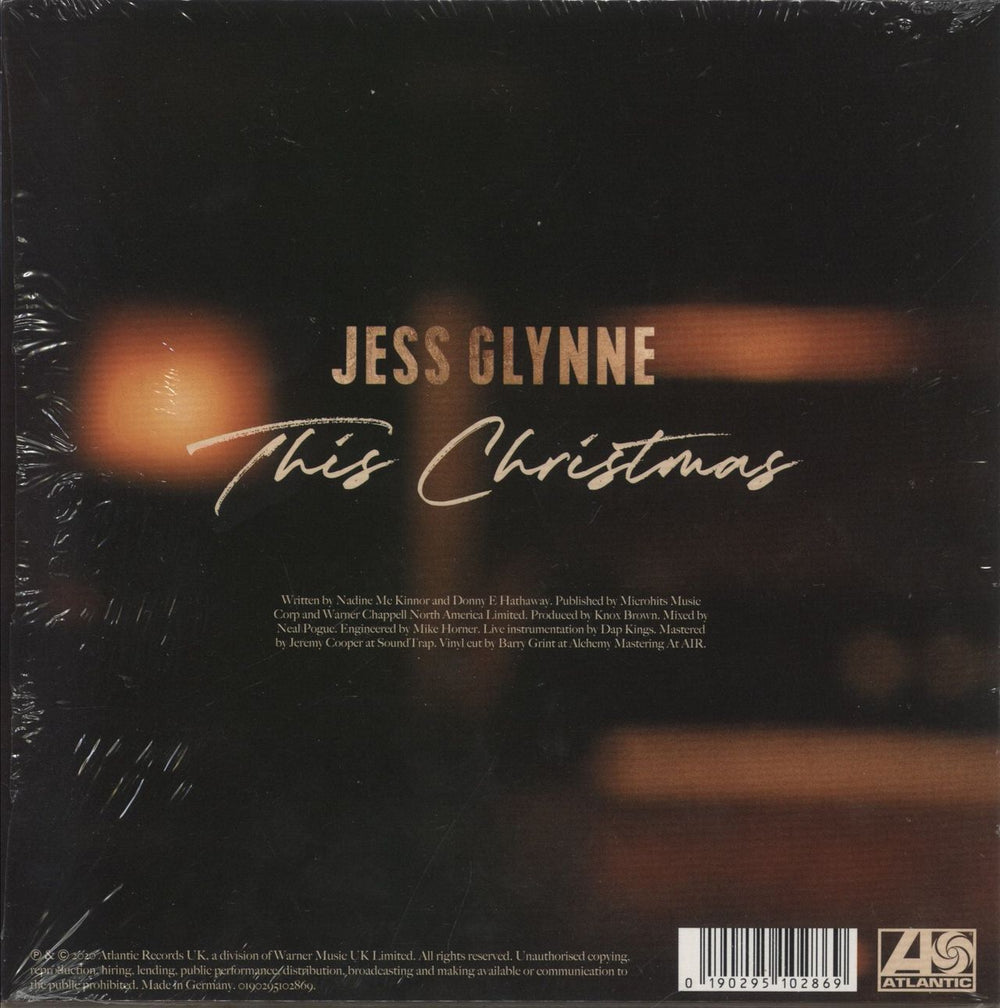Jess Glynne This Christmas UK 7" vinyl single (7 inch record / 45) 190295102869