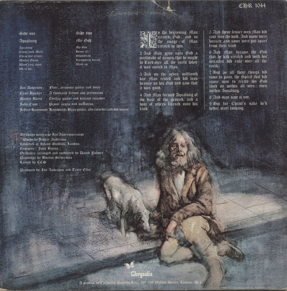 Jethro Tull Aqualung - 4th UK vinyl LP album (LP record)