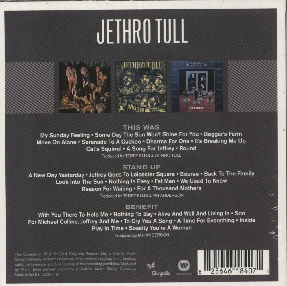 Jethro Tull The Triple Album Collection - Sealed UK 3-CD album set (Triple CD) 825646184071