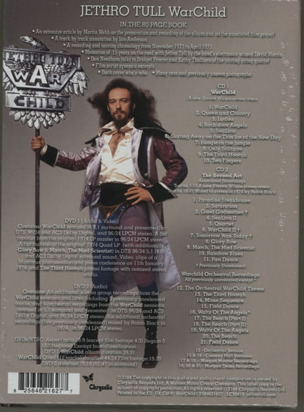 Jethro Tull War Child - 40th Anniversary Theatre Edition UK CD Album Box Set TULDXWA628762