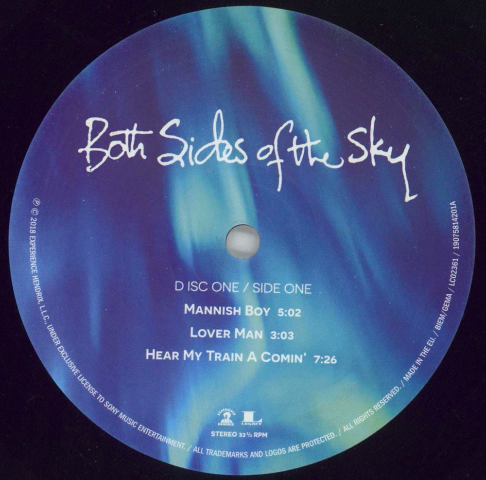 Jimi Hendrix Both Sides Of The Sky - 180gm Vinyl UK 2-LP vinyl record set (Double LP Album) HEN2LBO800717