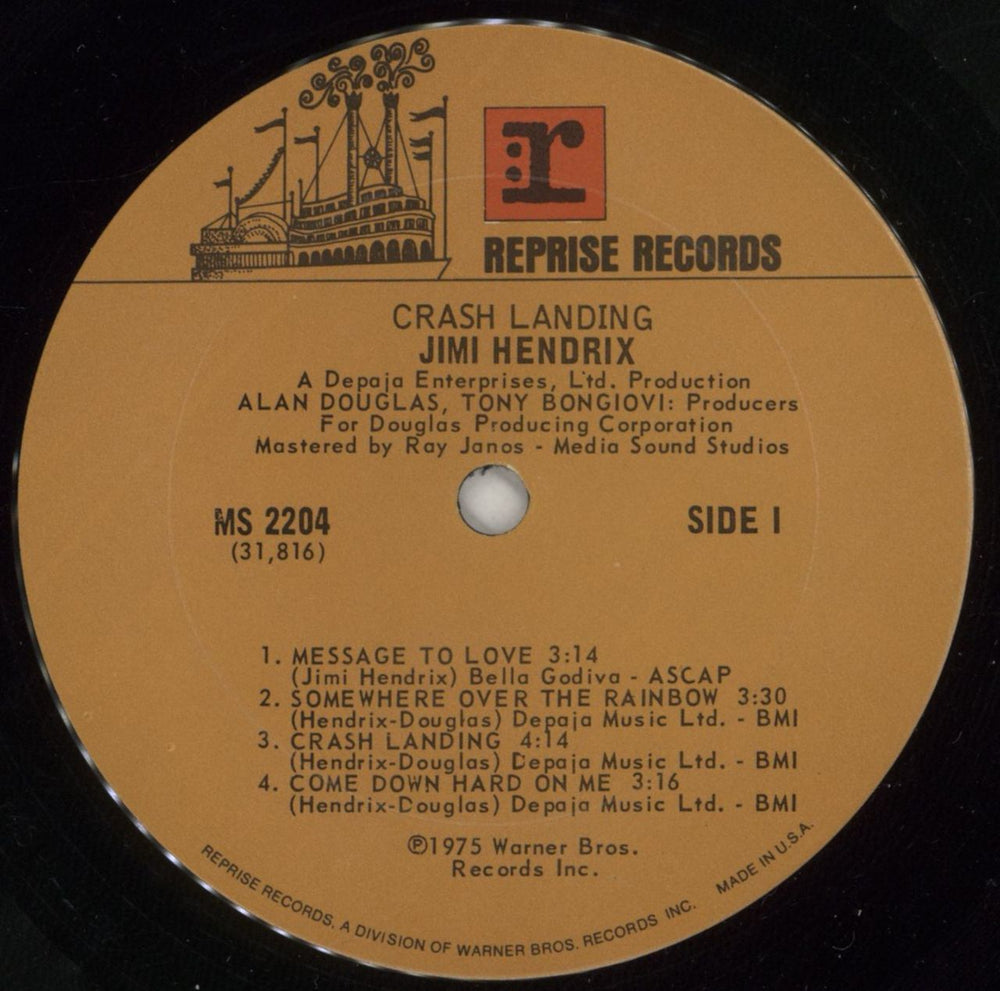 Jimi Hendrix Crash Landing US vinyl LP album (LP record) HENLPCR207052