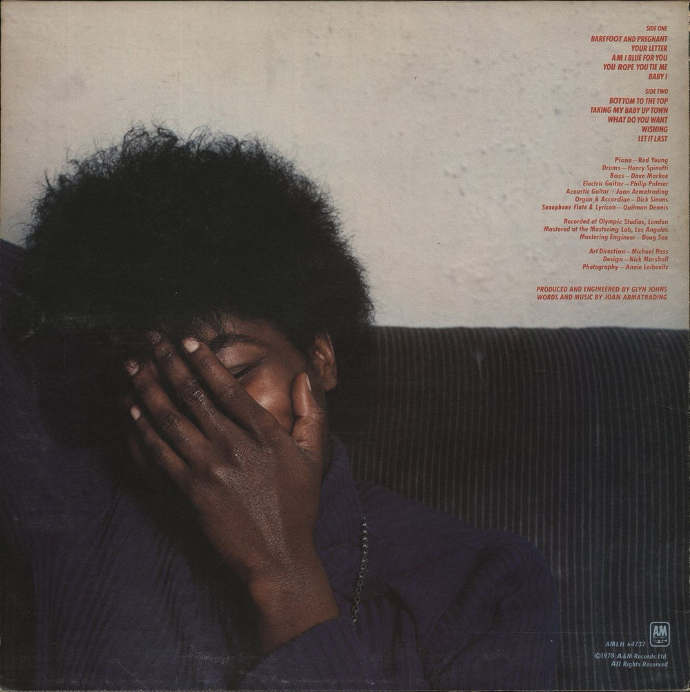 Joan Armatrading To The Limit UK vinyl LP album (LP record)