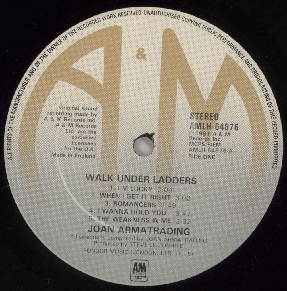 Joan Armatrading Walk Under Ladders UK vinyl LP album (LP record) ARMLPWA306638