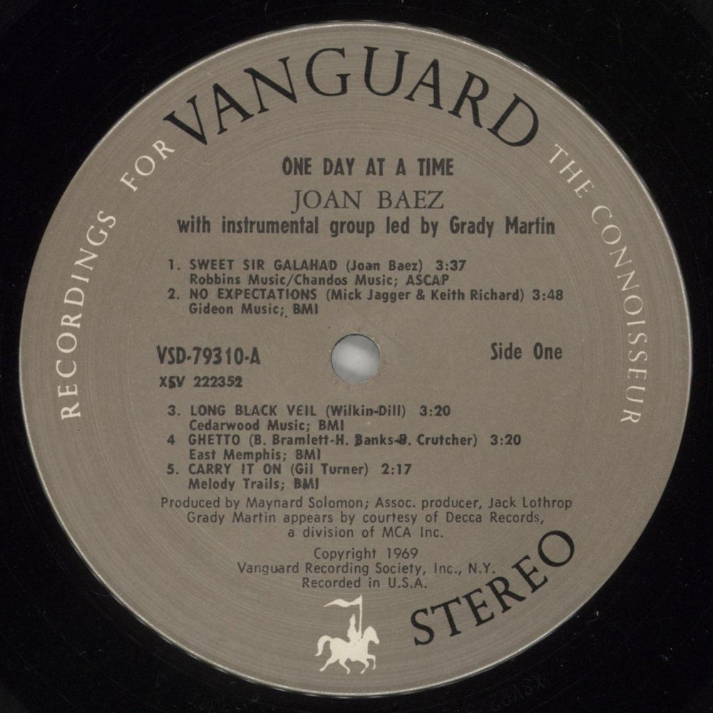 Joan Baez One Day At A Time - EX UK vinyl LP album (LP record) JBZLPON876347