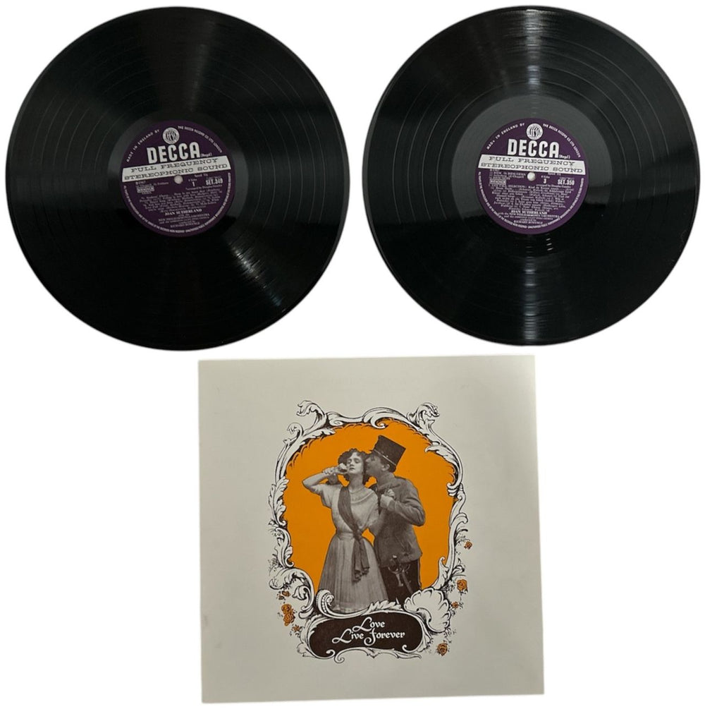 Joan Sutherland Love Live Forever UK 2-LP vinyl record set (Double LP Album) JS62LLO857566
