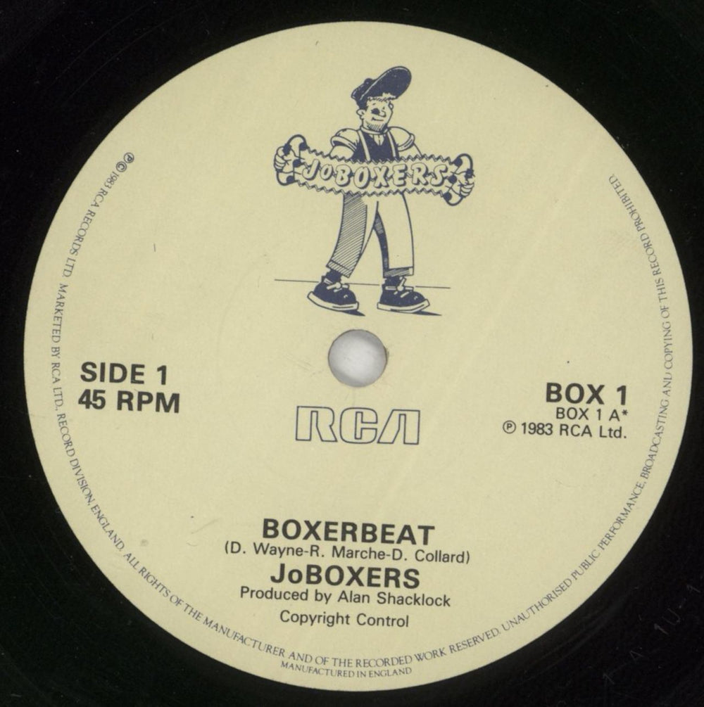 JoBoxers Boxerbeat UK 7" vinyl single (7 inch record / 45) JOB07BO196384