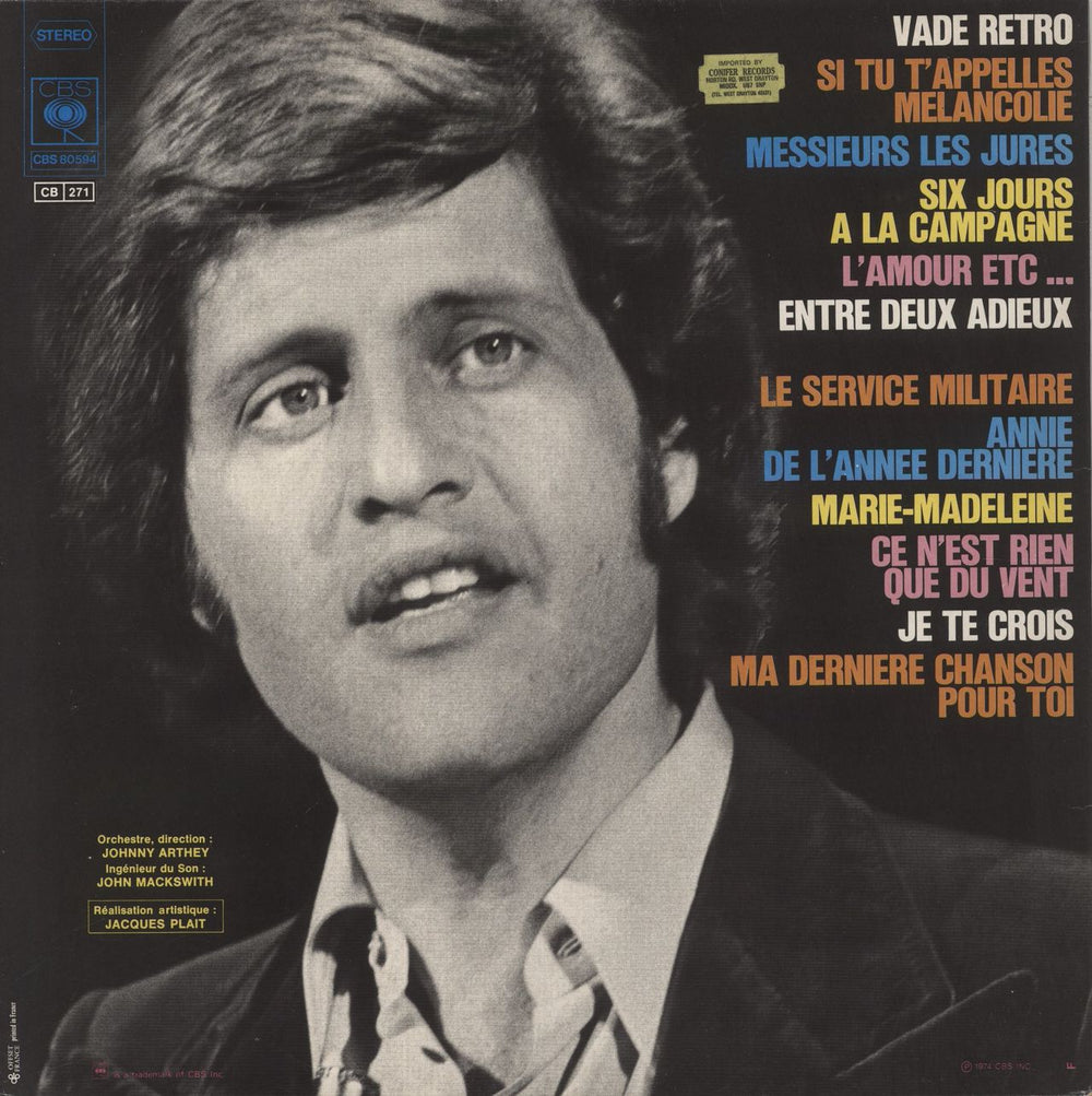 Joe Dassin Joe Dassin French vinyl LP album (LP record)