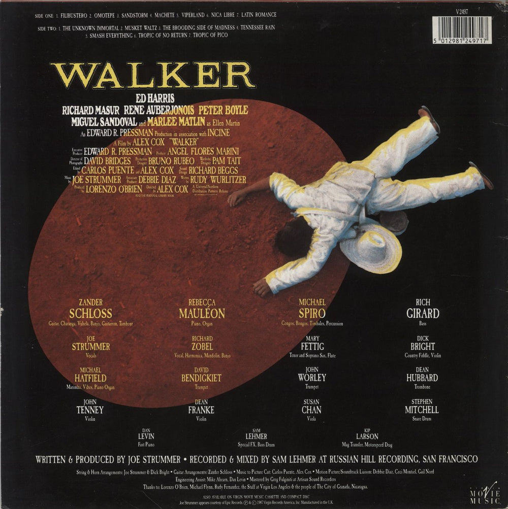 Joe Strummer Walker - EX UK vinyl LP album (LP record) 5012981249717