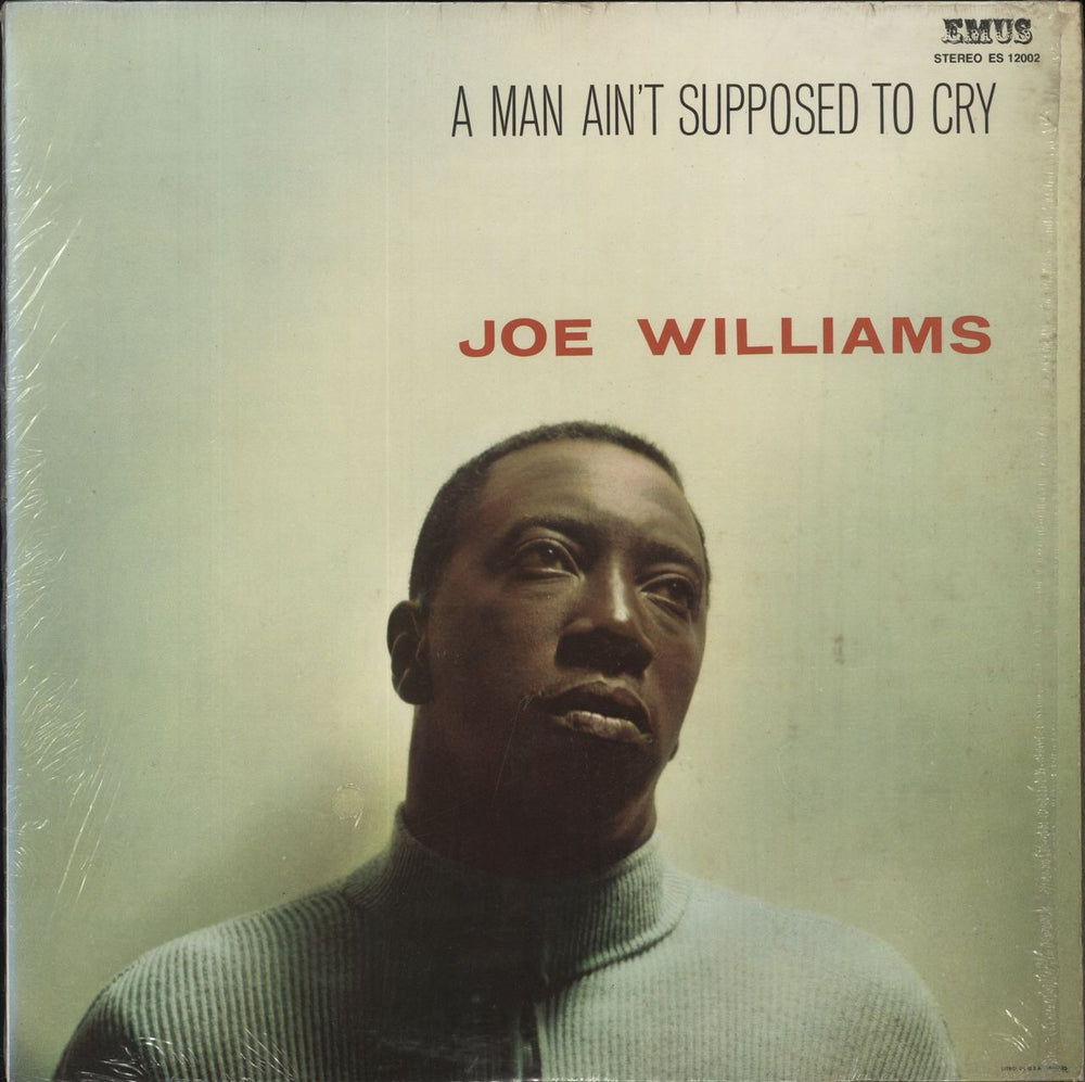 Joe Williams A Man Ain't Supposed To Cry US vinyl LP album (LP record) ES-12002