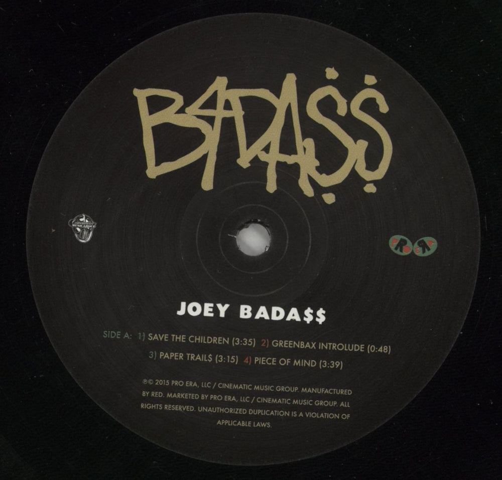 Joey Bada$$ B4.DA.$$ - 1st US 2-LP vinyl record set (Double LP Album) 5RG2LBD865130