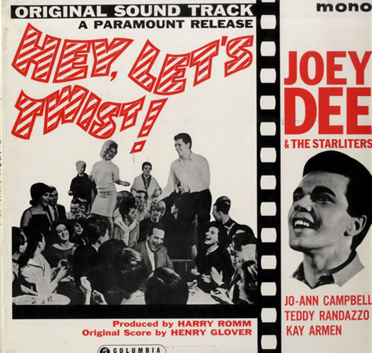 Joey Dee & The Starlighters Hey, Let's Twist UK Vinyl LP