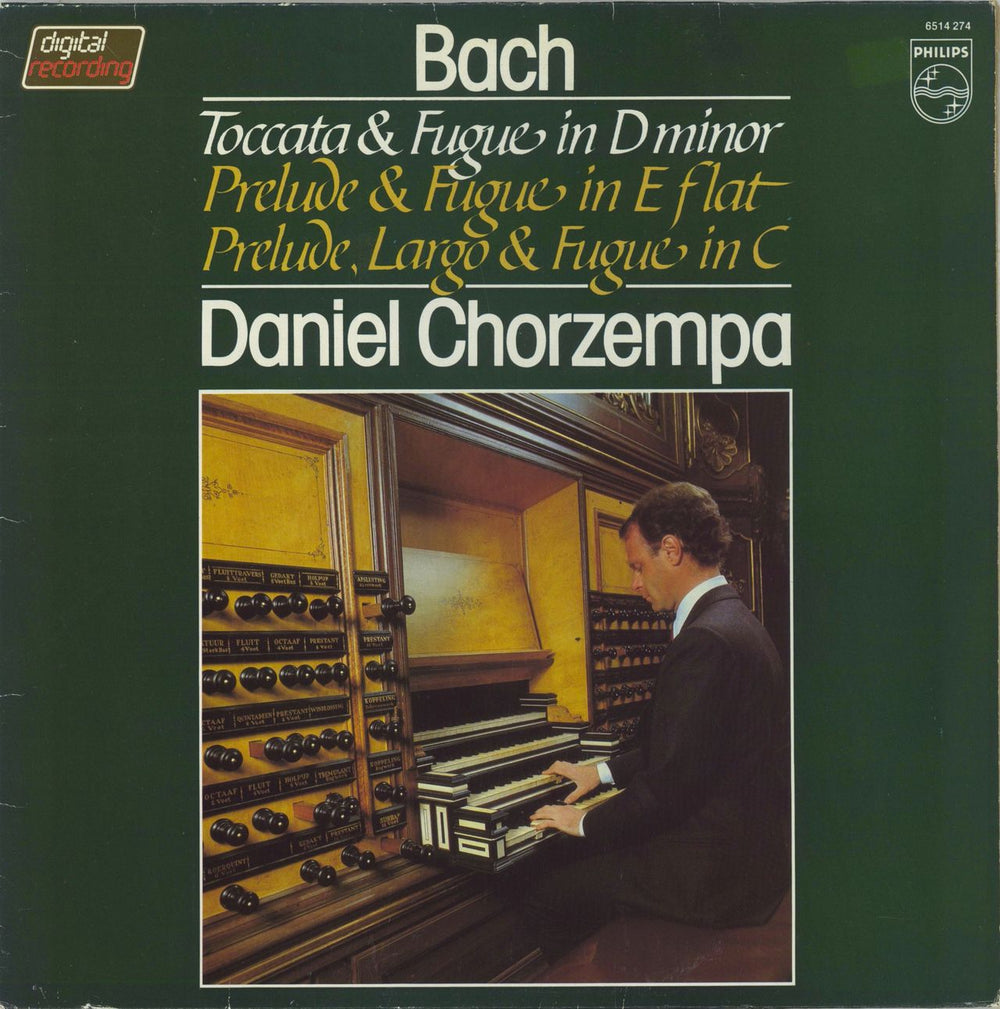 Johann Sebastian Bach Bach: Toccata & Fugue In D Minor / Prelude & Fugue In E Flat / Prelude, Largo & Fugue In C Dutch vinyl LP album (LP record) 6514274