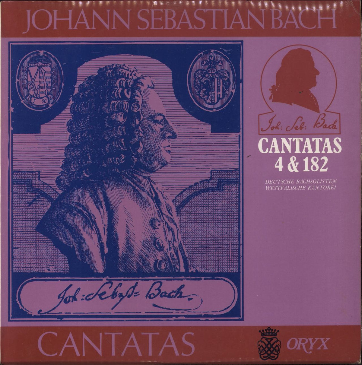 Johann Sebastian Bach J. S. Bach: Cantatas 4 & 182 UK Vinyl LP