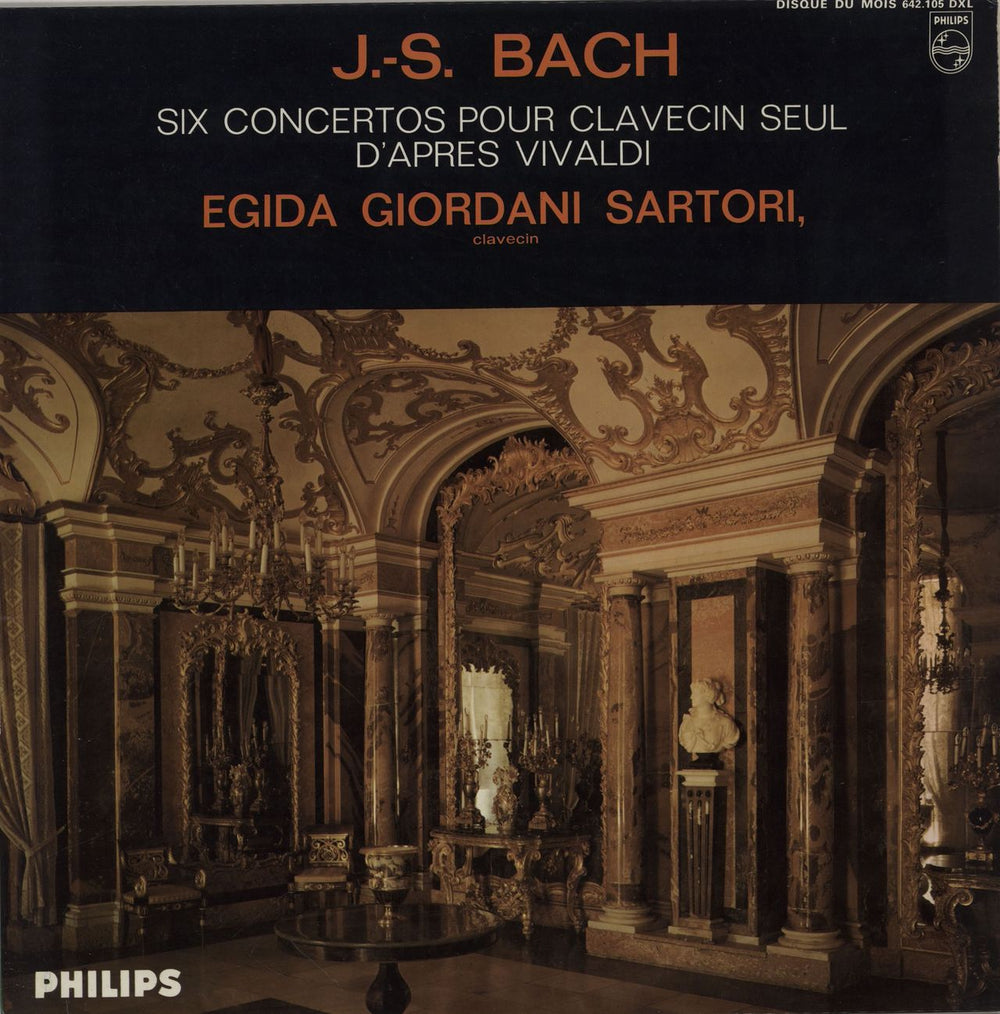 Johann Sebastian Bach Six Concertos Pour Clavecin Seul D'Apres Vivaldi French vinyl LP album (LP record) 642.105DXL