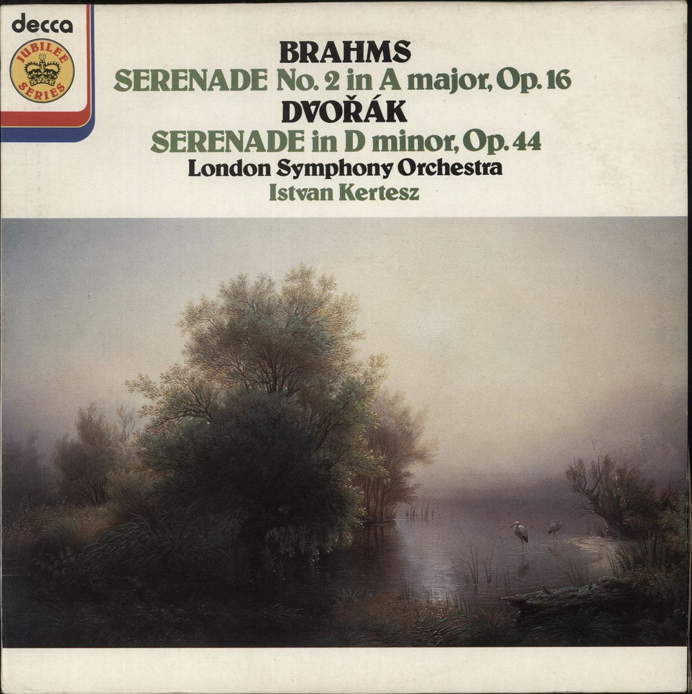 Johannes Brahms Brahms: Serenade No. 2 In A Major, Op. 16 / Dvorak: Serenade In D Minor, Op. 44 UK vinyl LP album (LP record) JB87