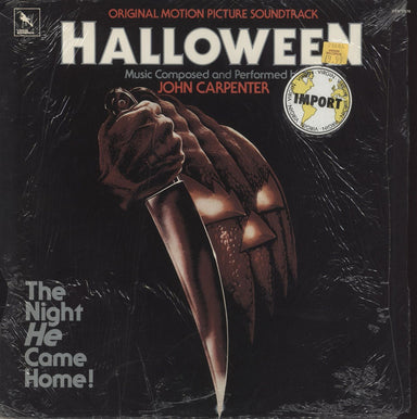 John Carpenter Halloween - Translucent Blue Vinyl - Shrink US vinyl LP album (LP record) STV81176
