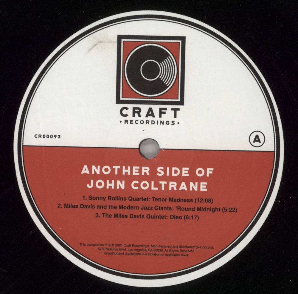 John Coltrane Another Side Of John Coltrane - 180 Gram French 2-LP vinyl record set (Double LP Album) JCO2LAN859424