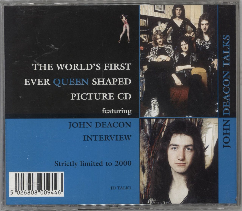John Deacon John Deacon Talks - Interview Shaped CD UK CD album (CDLP) 5026808009446
