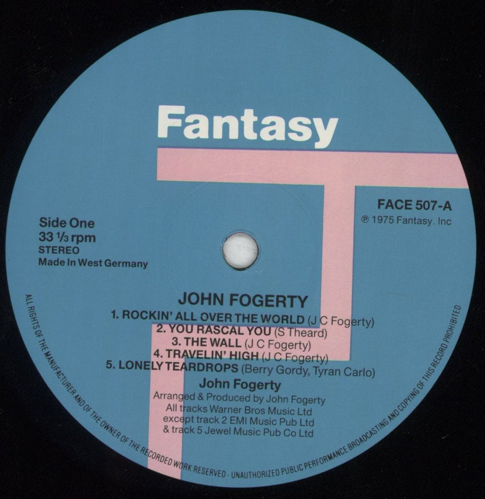 John Fogerty John Fogerty German vinyl LP album (LP record) FOGLPJO541802