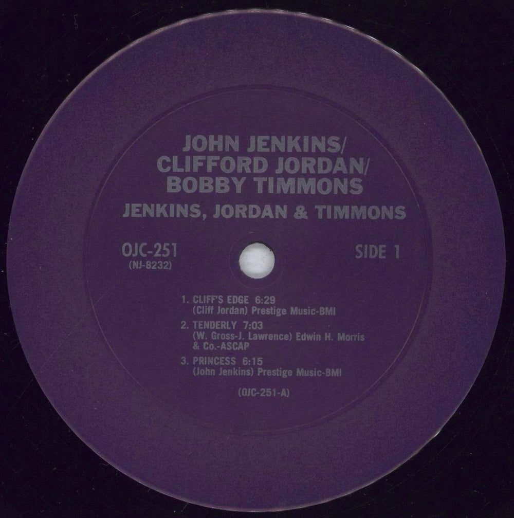 John Jenkins Jenkins, Jordan And Timmons US vinyl LP album (LP record) JJ-LPJE842982