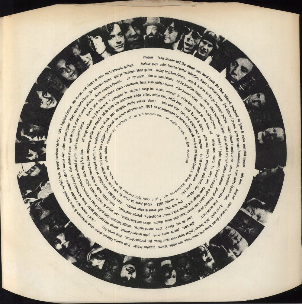 John Lennon Imagine - 1st - Complete - EX UK vinyl LP album (LP record) 1971