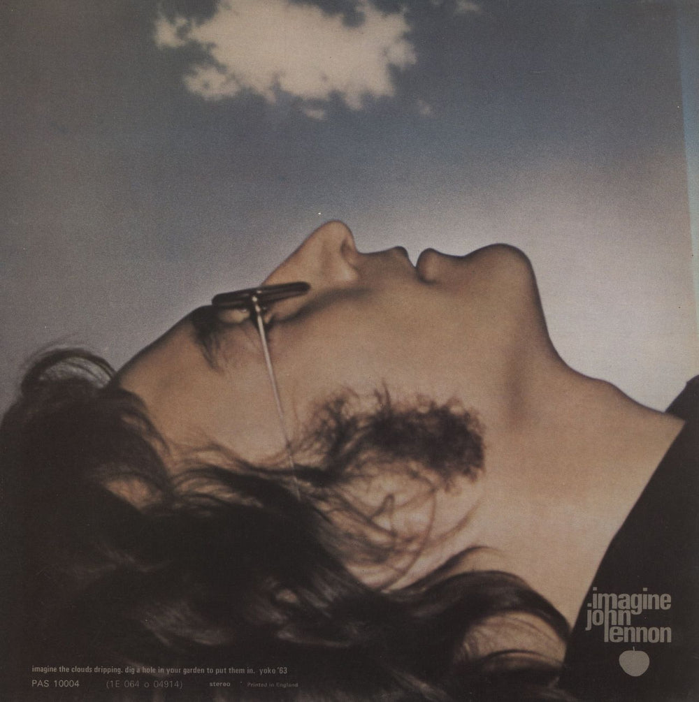 John Lennon Imagine - 80s UK vinyl LP album (LP record)
