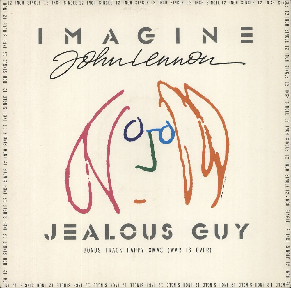 John Lennon Imagine - EX UK 12" vinyl single (12 inch record / Maxi-single) 12R6199