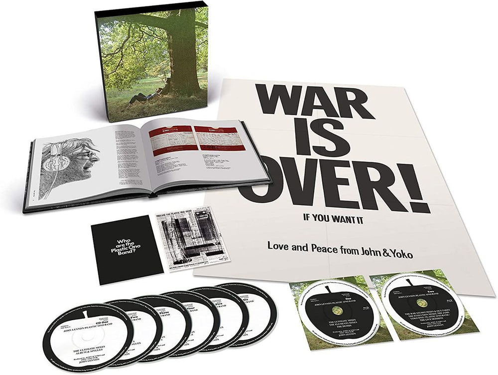 John Lennon Plastic Ono Band [The Ultimate Mixes] - Super Deluxe [6CD+2Blu-Ray] UK CD Album Box Set 0602507354299
