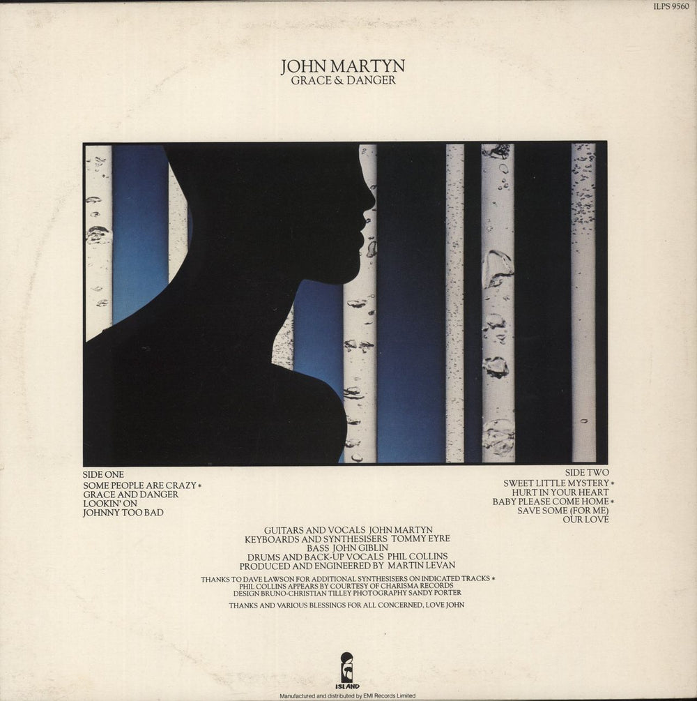 John Martyn Grace & Danger - 1st - EX UK vinyl LP album (LP record)