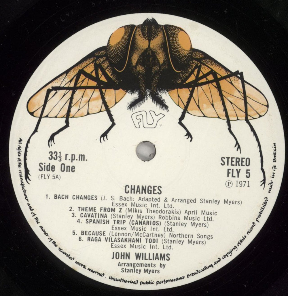 John Williams (Guitarist) Changes - 1st UK vinyl LP album (LP record) WLALPCH507739