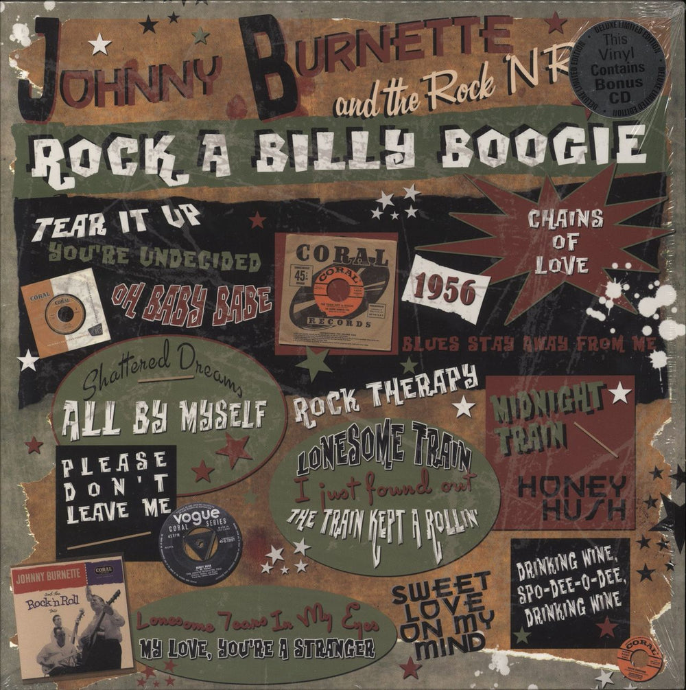 Johnny Burnette Rock A Billy Boogie UK vinyl LP album (LP record) VIPVOP003