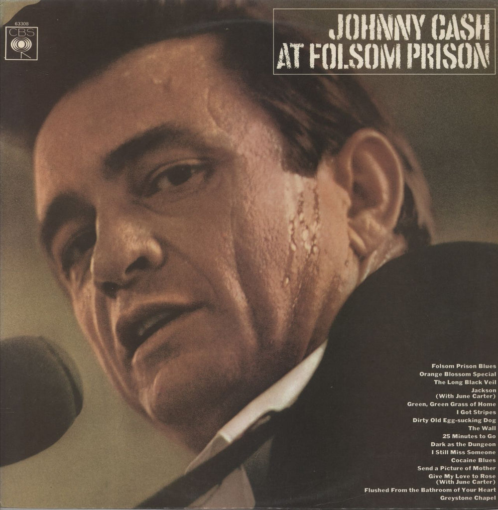 Johnny Cash At Folsom Prison - 1st UK vinyl LP album (LP record) 63308