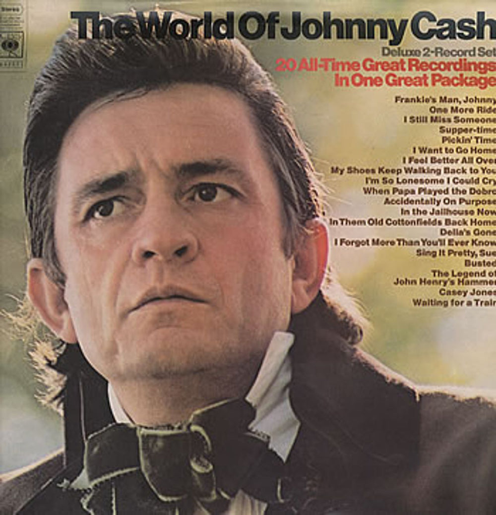 Johnny Cash The World Of Johnny Cash UK 2-LP vinyl record set (Double LP Album) 66237