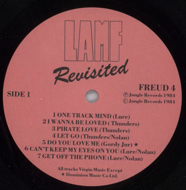 Johnny Thunders & The Heartbreakers L.A.M.F. Revisited UK Vinyl LP