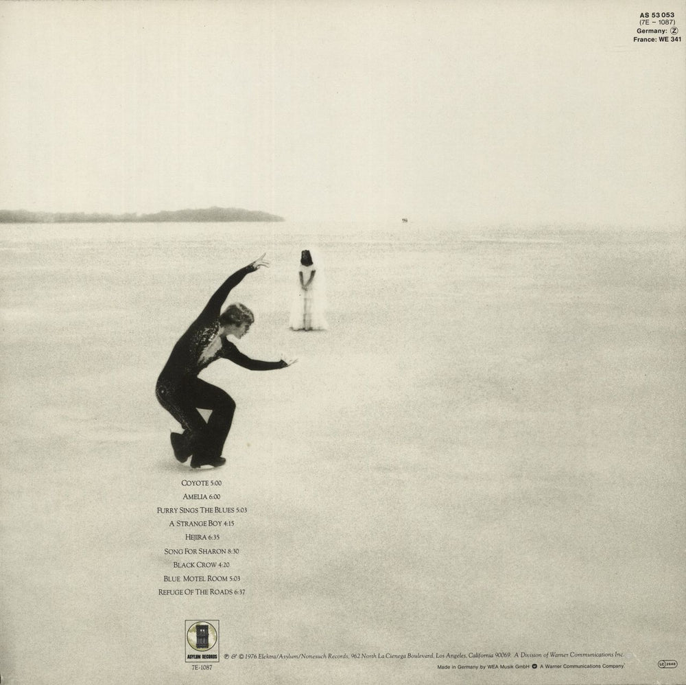 Joni Mitchell Hejira - 2nd + Print German vinyl LP album (LP record)