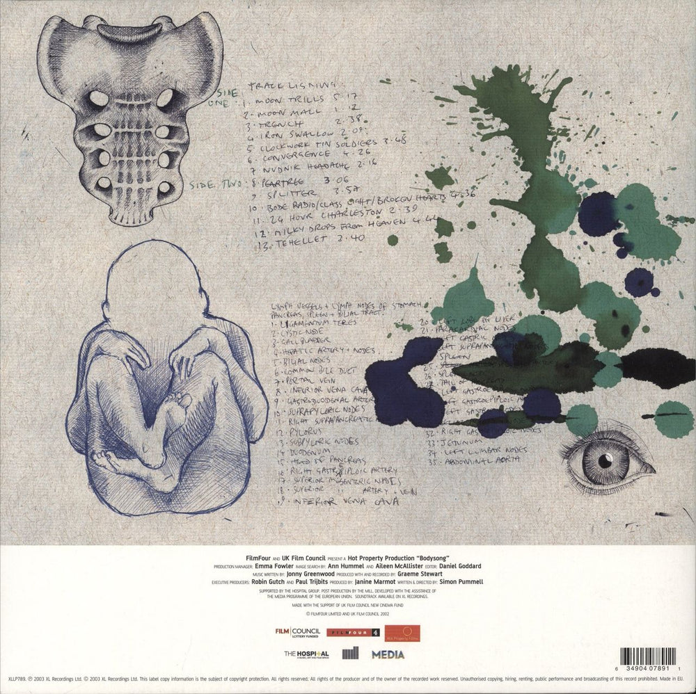 Jonny Greenwood Bodysong UK vinyl LP album (LP record) 724359514710