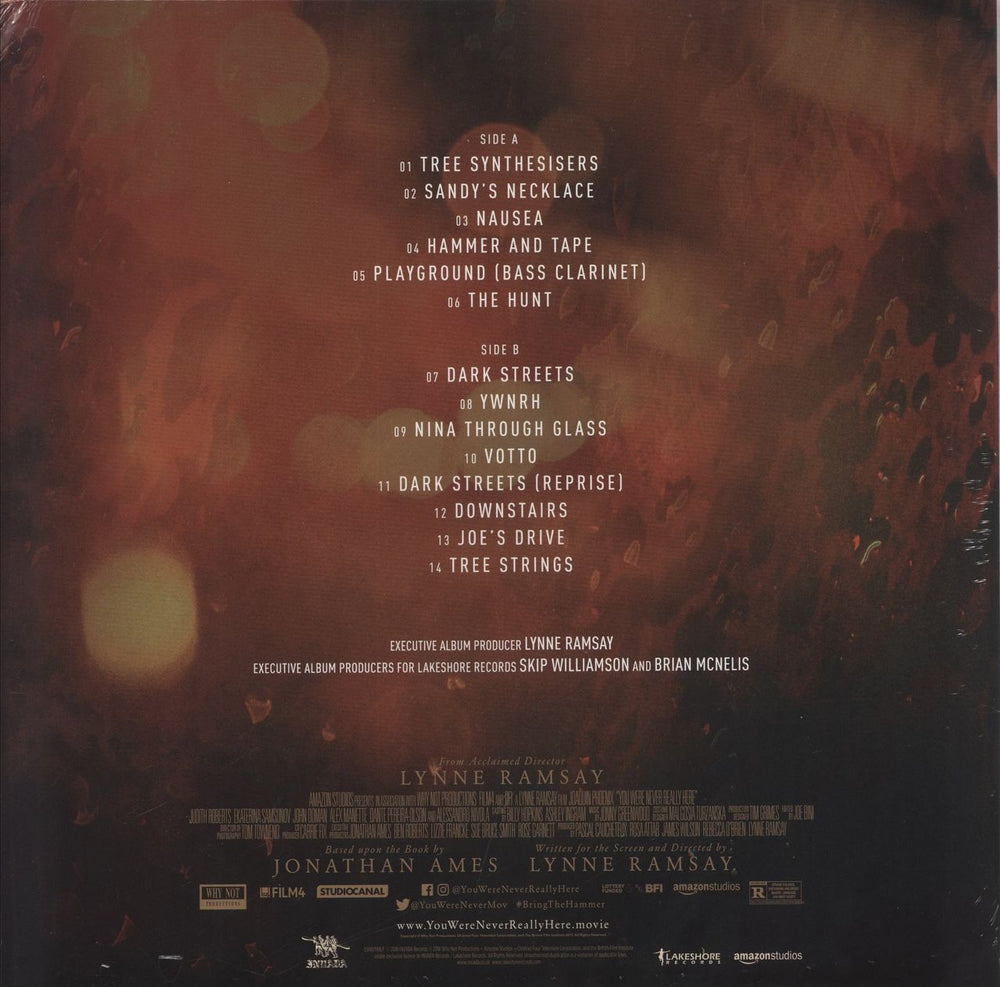 Jonny Greenwood You Were Never Really Here [Original Motion Picture Soundtrack] - Sealed - Amber Marble Vinyl UK vinyl LP album (LP record) 5051083132596