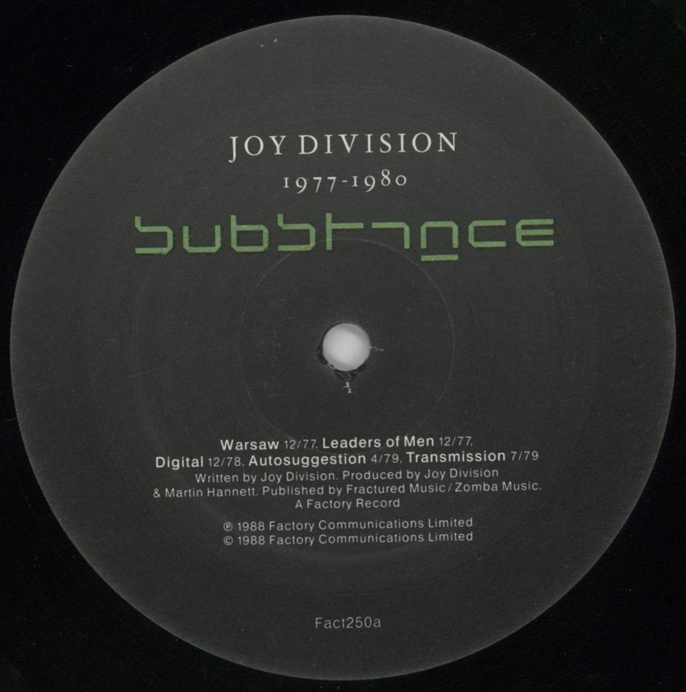 Joy Division Substance 1977-1980 - VG UK vinyl LP album (LP record) JOYLPSU859303