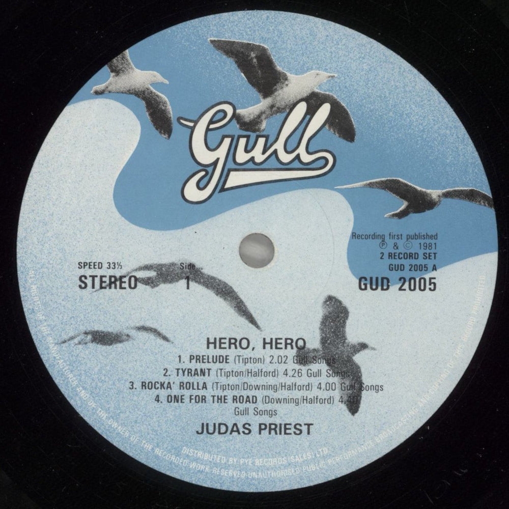 Judas Priest Hero, Hero - VG UK 2-LP vinyl record set (Double LP Album) JUD2LHE787335